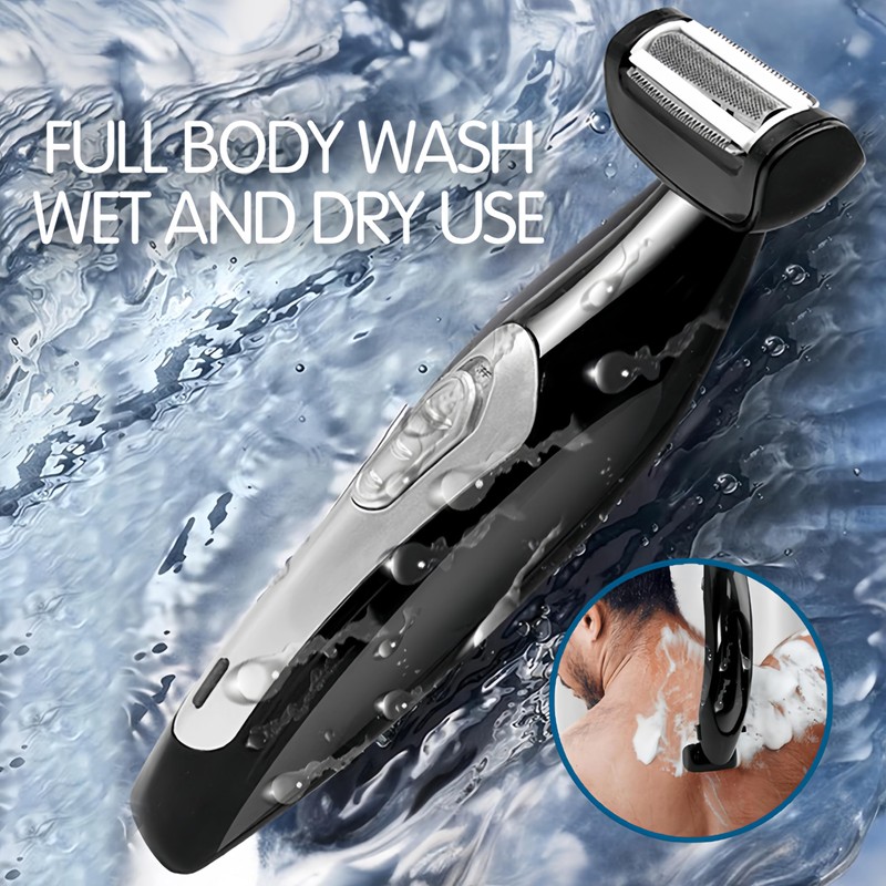 Bewinner Multifunctional Chest Back Razor for Men, Wet Body Razor