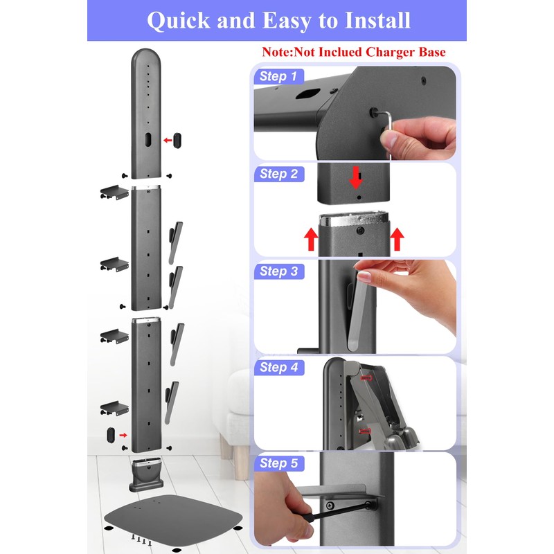 Haturi Premium Vacuum Stand for Dyson Gen5 V15 V12 V11