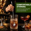 4 Pcs Cocktail Stirrers, Bar Spoon, Cocktail Spoon Long Mixing