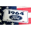 1964 Ford license Plate tag Falcon Fairlane Mustang gt Thunderbird