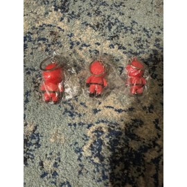 Squid Game Mask Figure 3D Keychain Charm Toy Mini Doll Soldier Set of 3