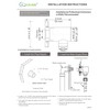 Aquaiaw Wall Supply Elbow with O-Ring Flange, Tapered 1/2 NPT