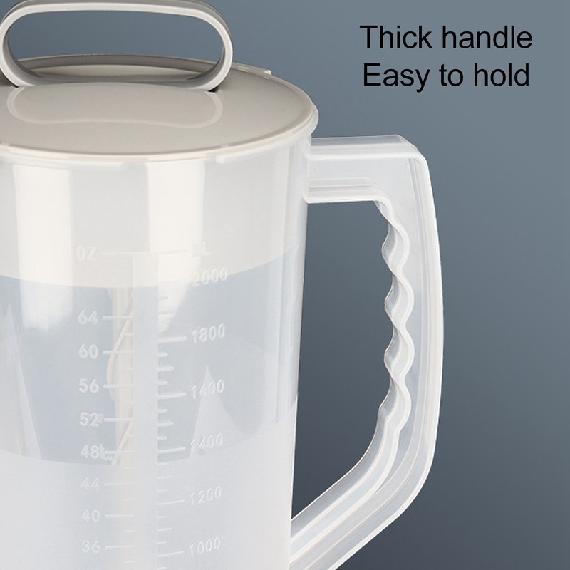 2000ML Manual Juice Extractor Blender Clear Scale Tight Lid Manual