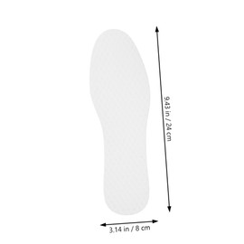 Outanaya 20 Pairs Disposable Thin Shoe Insoles for Men and Women Breathable Sweat Absorbing Inserts Elastic Shock Absorbing Footbeds for Daily Wear and Active Use