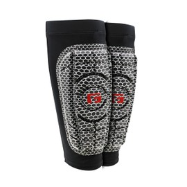G-Form Pro-S Compact Soccer Shin Guards - Football Shin Guards - Hex Silver/Black, Adult Medium