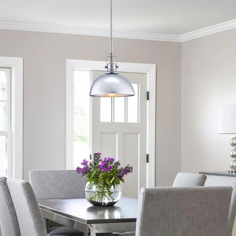 Kira Home Belle 9" Modern Industrial Pendant Light, Adjustable Length