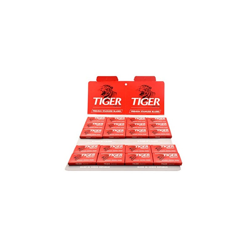 100 Tiger Superior Double Edge Razor Blades