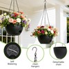 SQKH 8 Inch Hanging Planters for Indoor Outdoor Plants, 4