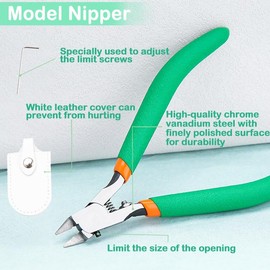 LEONTOOL Single Edge Nipper, Plastic Model Nipper, Plastic Nipper, Single Edged, Model Pro, Plastic Model Nipper, Single Edge, Hobby Nipper, Tapered Thin Blade Nipper, Gate Cutting Nipper, Plastic Nipper, Single-edged Plastic Nipper, For Plastic Models, 