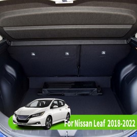 Liizoo Cargo Cover for Nissan Leaf 2018 2019 2020 2021 2022 2023 2024 2025 Trunk Cover Rear Trunk Security Cover Shielding Shade Car Accessory, Black