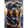 2026: Small Monthly Calendar Planner - Watercolor Rottweiler Dog