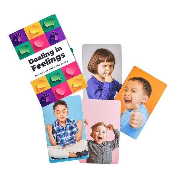 Dealing in Feelings Emotions Cards - Emotion Flash Cards for