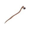Unique Handcarved Walnut Wood Hair Stick with Wooden Bead