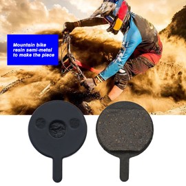 Be In Your Mind 2 Pairs Semi-Metallic Bicycle Disc Brake Pads Made of Resin 4 mm Thickness with Springs and Safety Clips Compatible with Promax DC400 DC610 DC610J