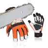 Vgo... Chainsaw Gloves 12-Layer Protection on Both Hands, Safety Goat