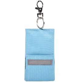 Lelotte Key Case, School Bag, Reflective Material, Key Cover, Reel, 15.7 inches (40 cm), Extendable, Key Case with Reel, Key Cover, For Kids, Boys, Girls, blue