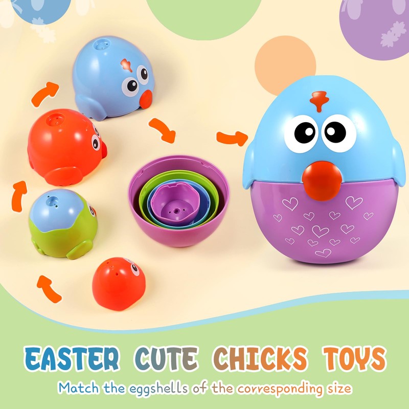 KOJAYHOL Easter Gifts Children from 1-5 Years, Easter Eggs Toy