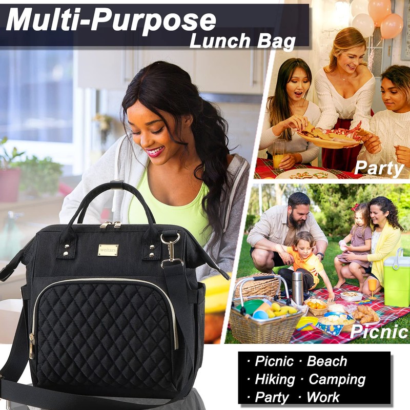 Weitars Lunch Bag for Women Cute Lunch Bag For Work,Insulated