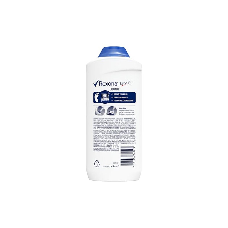 Rexona Efficient Original Desodorante para Pies - 1 x 200