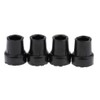 4pcs Anti Slip Black Replacement Rubber Tips 19mm 3/4 inch