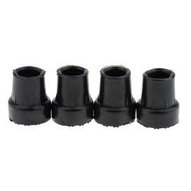 4pcs Anti Slip Black Replacement Rubber Tips 19mm 3/4 inch