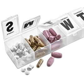 MEDca 7-Day Pill Organizer Weekly Pill Planner Pack of 2