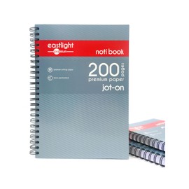 Noti A5 Jot-On Notebook Wirebound, Ruled & Perforated, 200 pages, Pack of 3