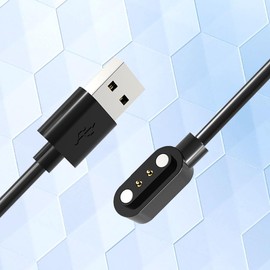 BOVUGAC [2 Pack] for Liufiueq P125 Smart Watch Charger, Magnetic Replacement USB Charging Cable Compatible with Liufiueq P125 Smart Watch Accessories(Black)