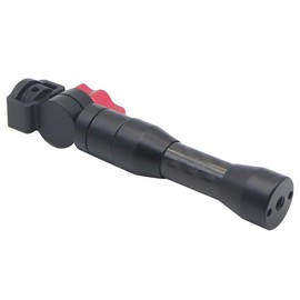 CS PRIORITY 1/4 Cold Shoe Quick Release Riding Extension Pole Aluminum Carbon Fiber Quick Release Mount Bracket 15mm Carbon Fiber Tube Compatible with Action Cameras (1 4 Turntable 132mm)