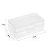 uxcell Battery Storage Case Holder Transparent for 9V Battery Capacity