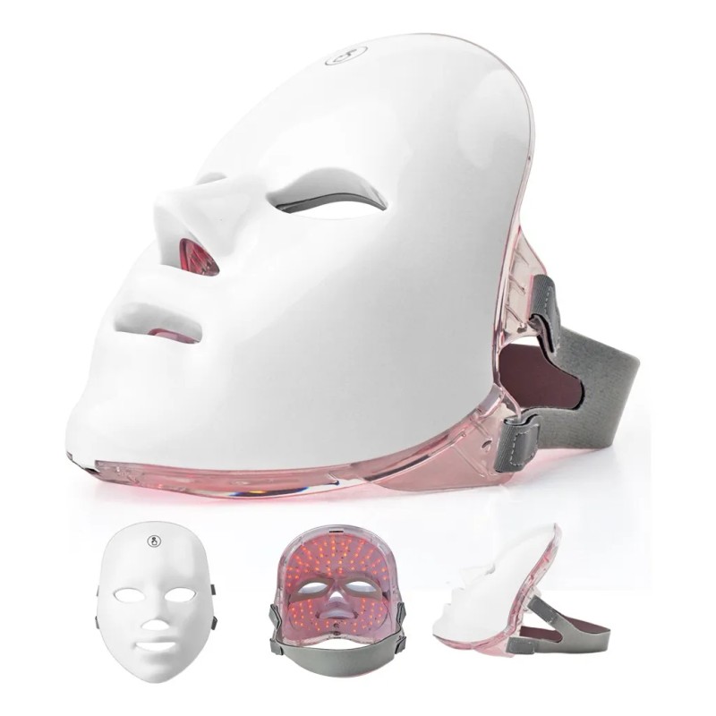 Fnbrli Máscara Led Facial De 7 Cromoterapia Elimina Acne/arrugas