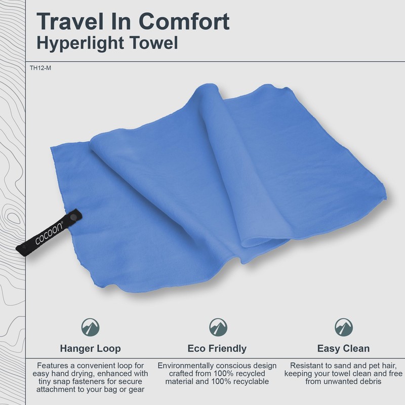 Cocoon Microfibre Towel Hyperlight 90 x 50 cm