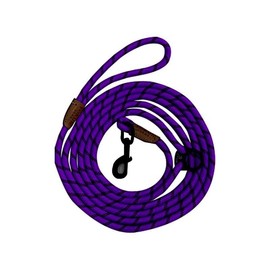 YOKUM GEAR 12ft No Pull No Choke Leash Long Rope Dog Leash, Anti Pulling Dog Leash, Dog Harness and Leash, Dog Leads for Walking, Double Hook & Escape Proof for All Breeds, Reflective Purple