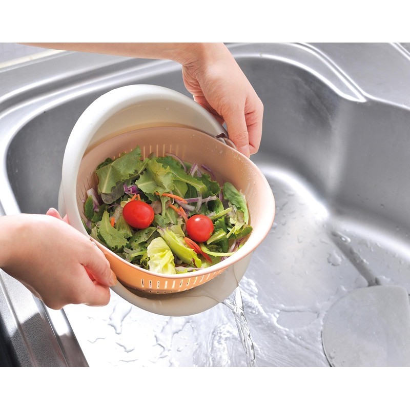 Colander & Bowl Set, One-Piece, Quick and Crut, For Both