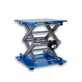 Lab Jack Stand Table Lift Laboratory Lift Table Aluminium Oxide Lab Stand Lifter Scientific Scissor Lifting Jack Platform (8"X8")