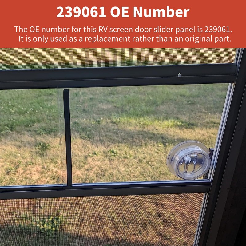 RV Screen Door Slide Panel, Replacement RV Screen Door Parts,