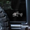 Fish Skeleton Car Stickers, Waterproof Vinyl Decals for Bumper and
