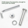 Qjaiune 8PCS Inline Skate Wheels Screws, 6mm OD Roller Skate