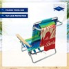 Tommy Bahama 5-Position Classic Lay Flat Folding Backpack Beach Chair,