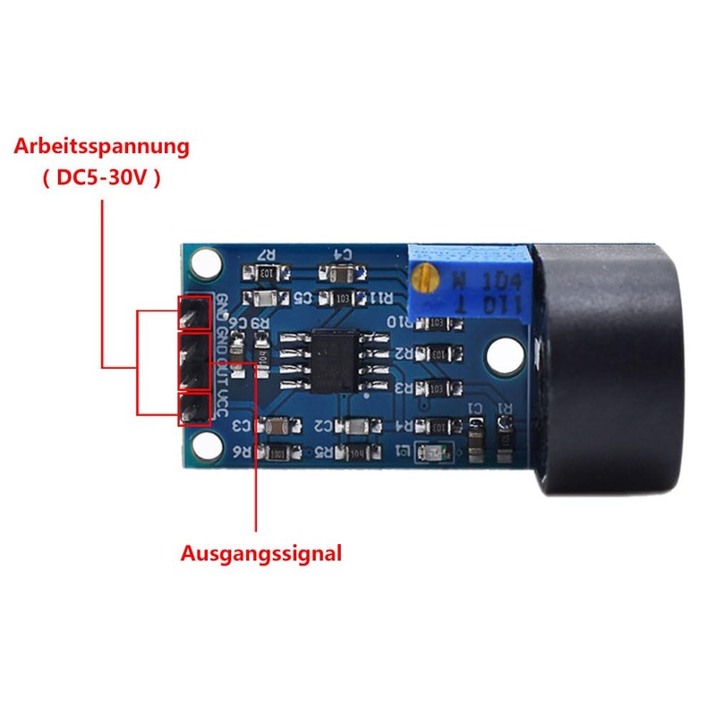 6 x ZMCT103C AC Sensor Single-Phase Current Transformer Module, 5A