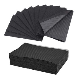 Black Dental Lätzchen, Unihuby 50 Stück Premium Einweg wasserdichte Tattoo Lätzchen Tattoo Tischdecken Clean Pad Tattoo Tablett Abdeckungen Mehrzweck