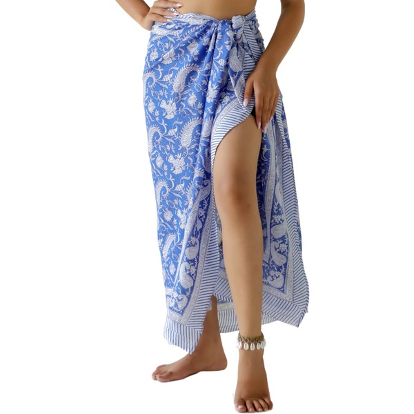 THE ART BOX 100% Cotton Sarong Coverup for Women Indian