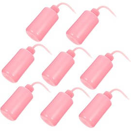Garneck Botella para Lavado de Ojos de 250ml Boca Curva Flexible, a Prueba de Fugas, Adecuado para Limpieza de Pestañas y Cejas, Paquete de 8 Piezas Abs