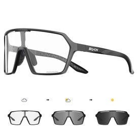 SCVCN Photochromic Cycling Glasses for Men and Women, Clear Sports Sunglasses, Cycling, MTB, Cycling Glasses, Running, Volleyball, Tennis, Driving, Fishing, Softball, Mountaineering, Golf, Hiking 01