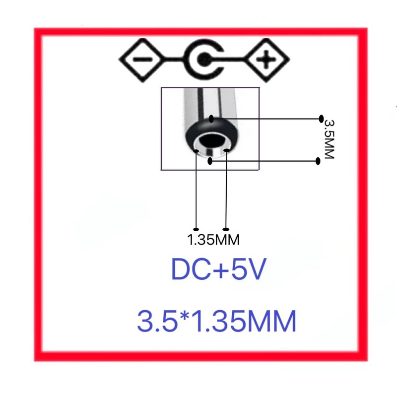 Cpneteion 5FT USB to DC Power Cable, 3.5 x 1.35mm
