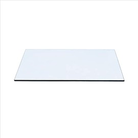 Spancraft 18" X 30" Rectangle Clear Glass Table Top 1/2" Thick with Flat Polished Edge and Touch Corners