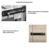 TERF® Heavy Duty Tower Door Bolt Barrel Slide Lock Black