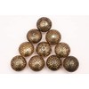 KNOBSWORLD Set of 10 Brass Knobs - Kitchen Cabinet Pull