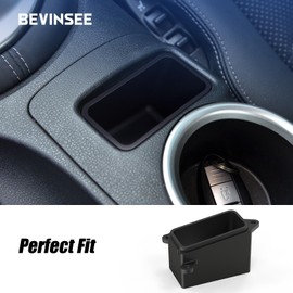 Bevinsee Cubby Insert Blank Button Replacement Holder Storage Compatible with Nissan 370Z 2009-2020