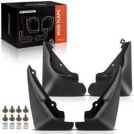 A-Premium Juego de 4 guardabarros con accesorios compatibles con Toyota Camry, 1987 1988 1989 1990 1991, Sedán, color negro, delantero izquierdo y trasero izquierdo derecho